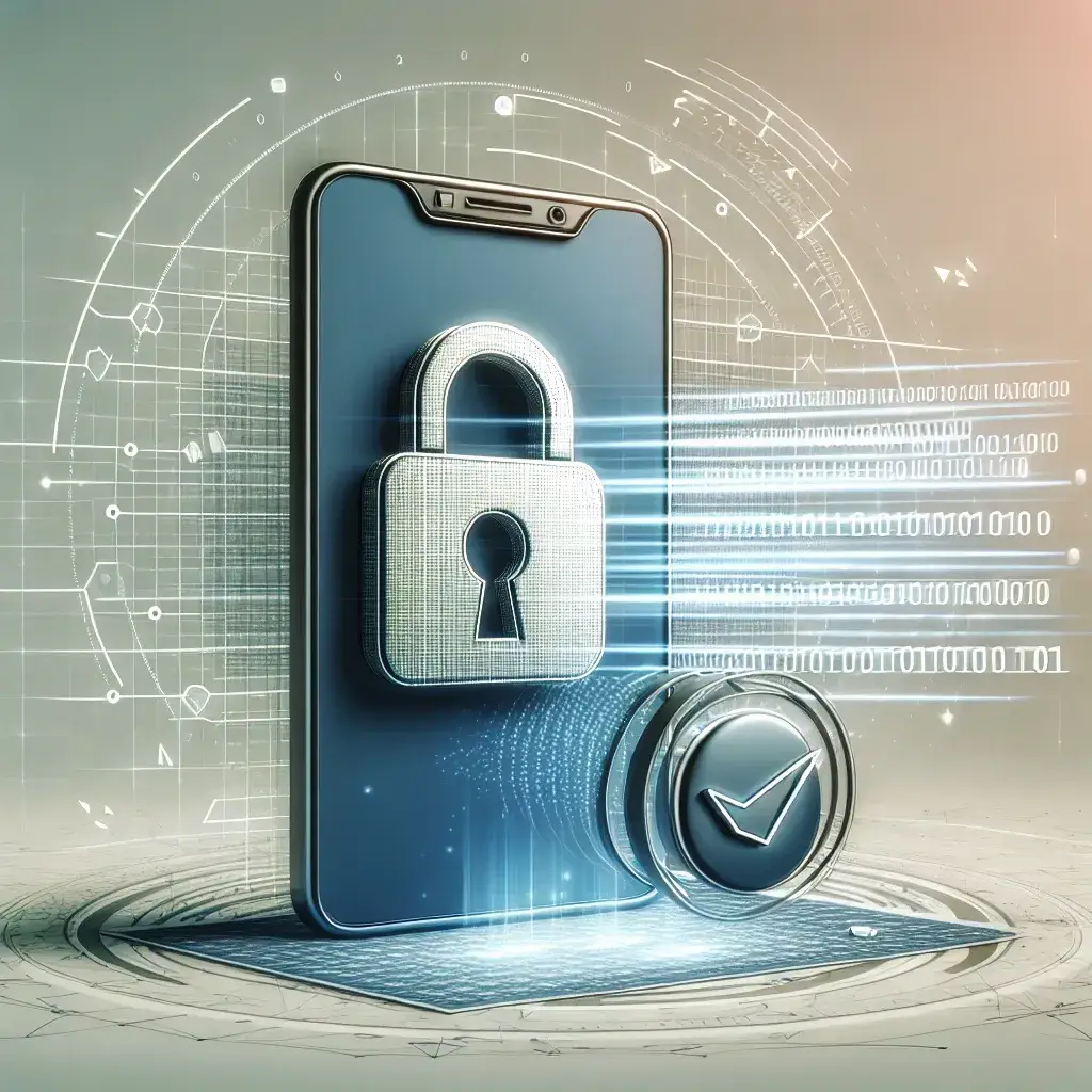 "BRI Mobile app interface displaying secure push notifications feature on a smartphone screen, highlighting enhanced user privacy and communication security."