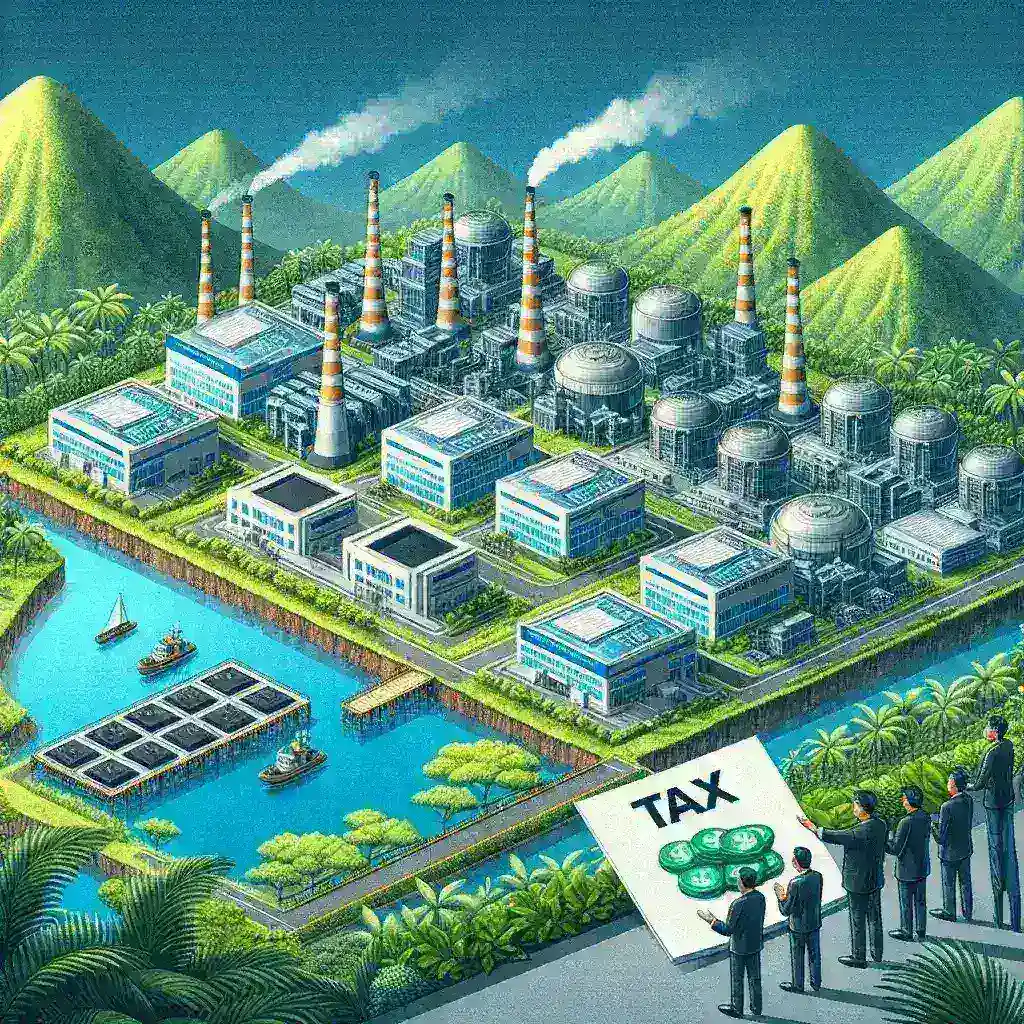"Insentif pajak pemerintah untuk perusahaan pabrik chip di Indonesia - ilustrasi pembangunan fasilitas teknologi modern di Indonesia"