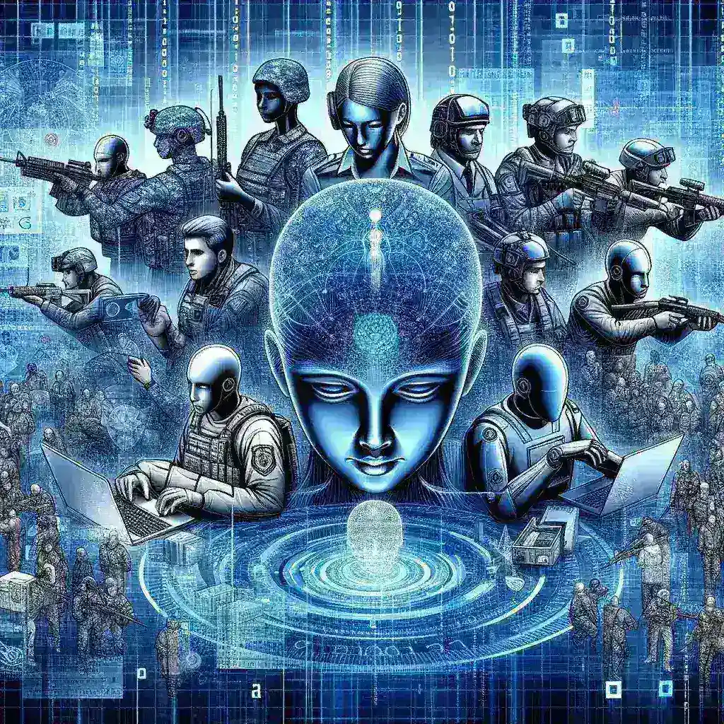 "Kominfo team members collaborating to form a special task force addressing AI-generated cyber threats, emphasizing proactive cybersecurity measures amid increasing digital risks."