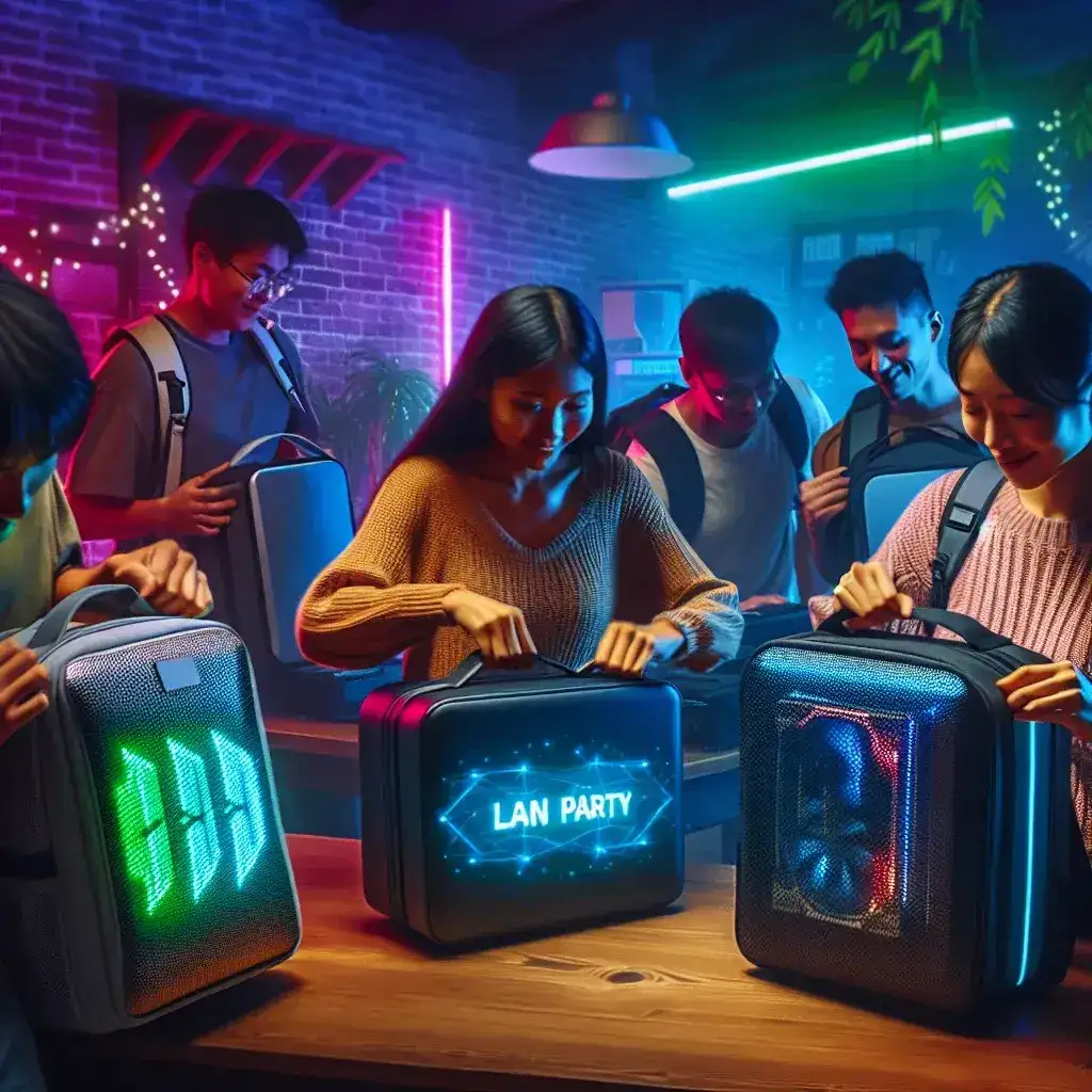 Why are some gaming PCs designed for LAN party portability?